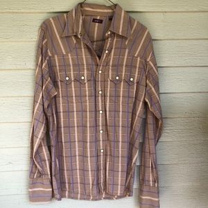 PHBNYC 100% cotton snap front western/MS
